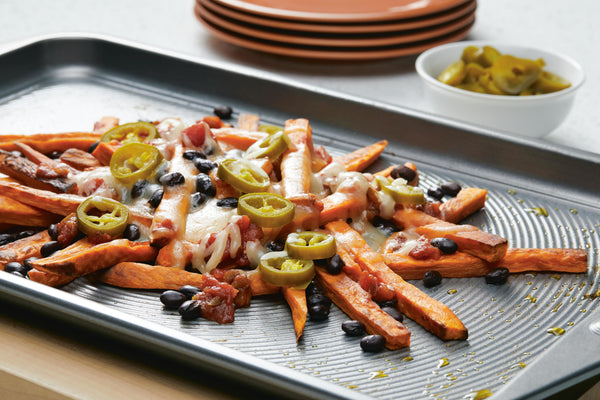 Sweet Potato Nacho Fries Mash-Up - PotsandPans.com