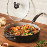 4.5-Quart Ceramic Nonstick Sauté Pan with lid and Helper Handle