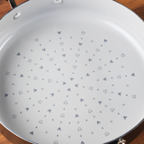 4.5-Quart Ceramic Nonstick Sauté Pan with lid and Helper Handle