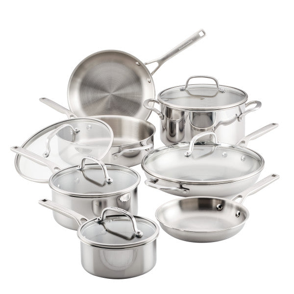 Cusine Select Abruzzo Stainless Steel 12 Piece Cookware Set
