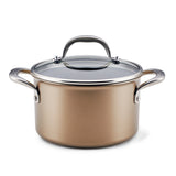 4-Quart Hard Anodized Nonstick Saucepot with Lid