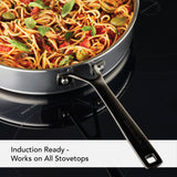 Stainless Steel 5-Ply Clad 5-Quart Saute Pan With Lid