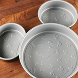 3-Piece Nonstick Mickey Head Cake Pan Set