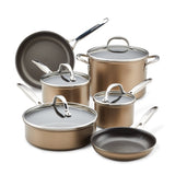 10-Piece Hard Anodized Nonstick Cookware Set