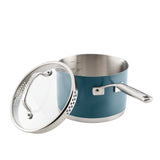 Color-Finished Stainless Steel 3-Ply Base 11-Piece Cookware Set