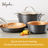 9-Piece Hard Anodized Nonstick Cookware Set