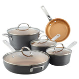 9-Piece Hard Anodized Nonstick Cookware Set