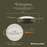 Design Series Evergreen 5-Quart Saute Pan with Lid