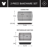 2-Piece Cake Pan and Cookie Pan Set