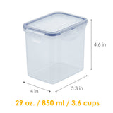 Set of 4: 3.6-Cup Tall Rectangular Food Storage Containers