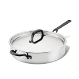Stainless Steel 5-Ply Clad 5-Quart Saute Pan With Lid