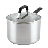 Stainless Steel 3-Quart Saucepan With Lid