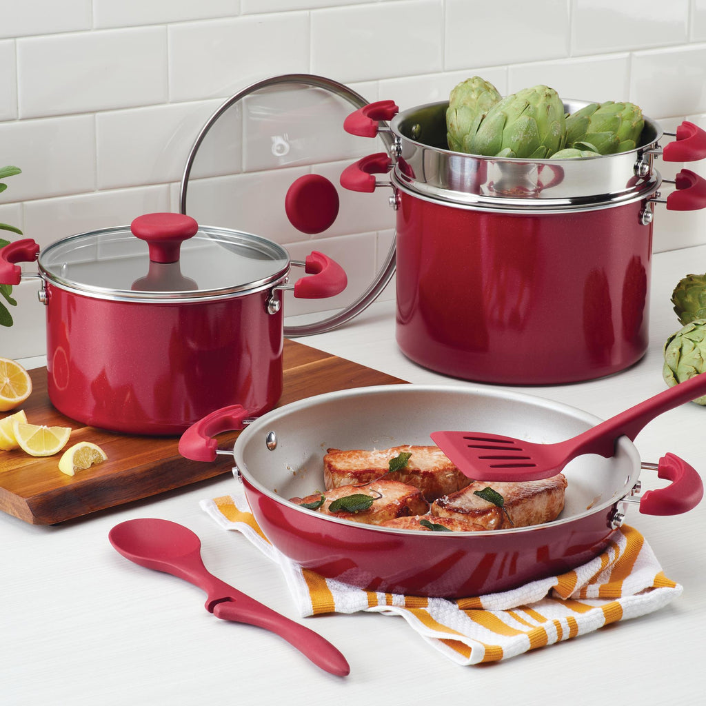 Create Delicious 10.25-Inch Covered Induction Deep Skillet