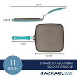 Cook + Create 11-Inch Nonstick Square Griddle Pan