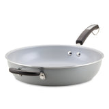 Nonstick Deep Frying Pan with Helper Handle