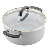 13-Piece Recycled Aluminum Ceramic Nonstick Cookware Set | Gray