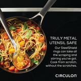3-Quart Stainless Steel and Hybrid Nonstick Saute Pan with Lid