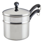 2-Quart Double Boiler Saucepan with Lid
