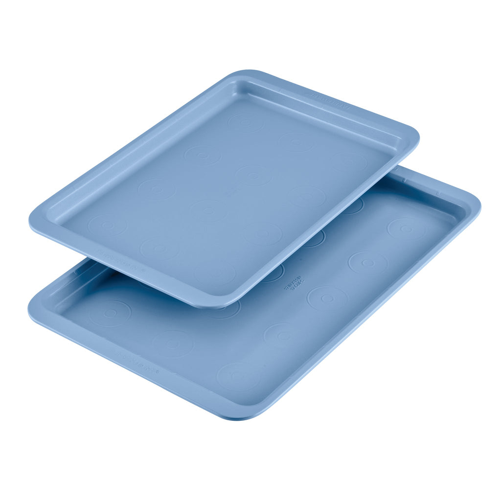 Farberware Easy Solutions 9 inch x 5 inch Nonstick Bakeware Loaf Baking Pan, Blue