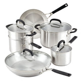 Stainless Steel 10-Piece Cookware Set