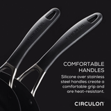 3-Quart Stainless Steel and Hybrid Nonstick Saute Pan with Lid