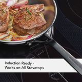Stainless Steel 5-Ply Clad 2-Piece Frying Pan Set