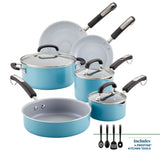 13-Piece Recycled Aluminum Ceramic Nonstick Cookware Set