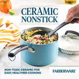 3-Quart Recycled Aluminum Nonstick Straining Saucepan