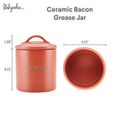 Ceramics 21-Ounce Bacon Grease Jar