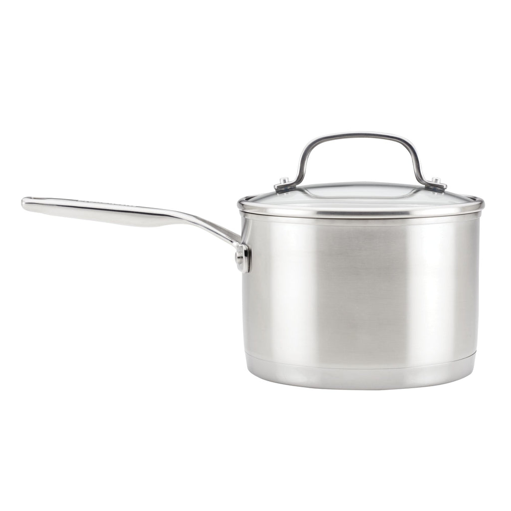 KitchenAid 3 qt. Stainless Steel Induction Saucepan with Lid & Reviews
