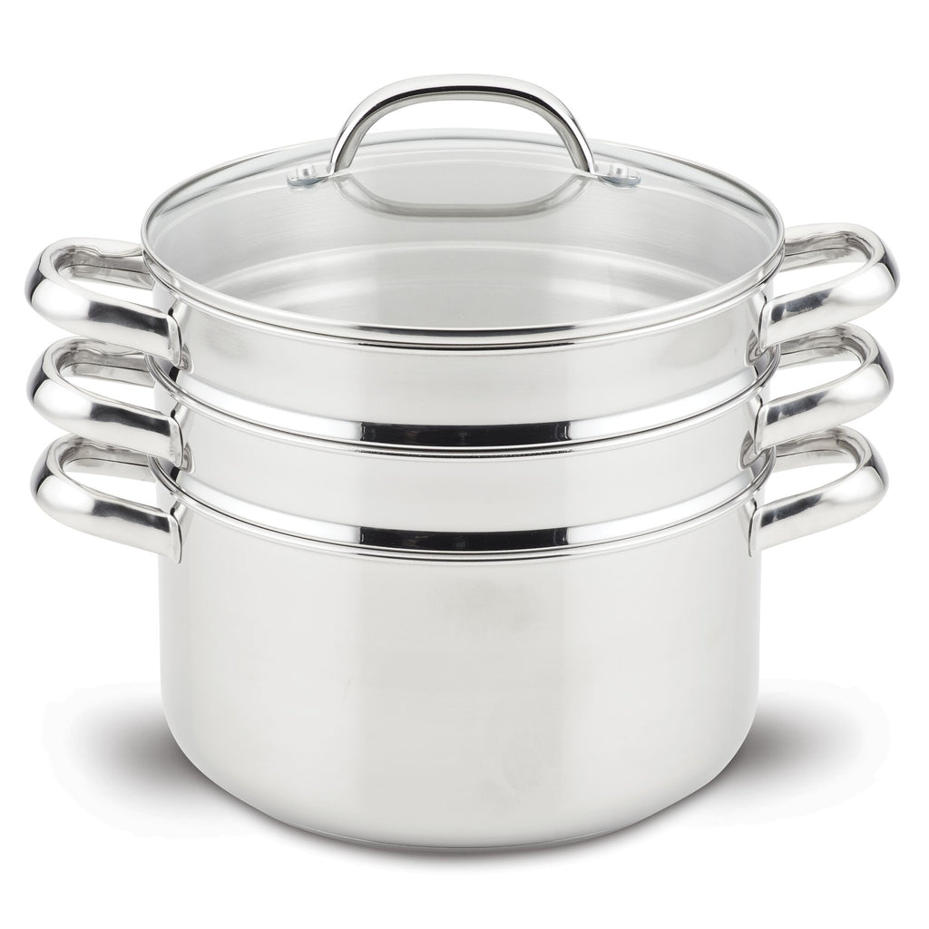 All-Clad Specialty Stainless Steel Universal Steamer for Cooking 3 Quart  Food Steamer, Steamer Basket Silver
