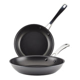 Cook + Create 2-Piece Hard Anodized Nonstick Frying Pan Set