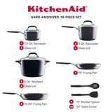 Hard-Anodized Nonstick 10-Piece Cookware Set