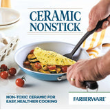 13-Piece Recycled Aluminum Ceramic Nonstick Cookware Set | Gray