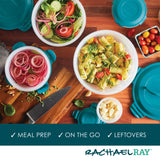10-Piece Nestable Round Storage Containers | Teal