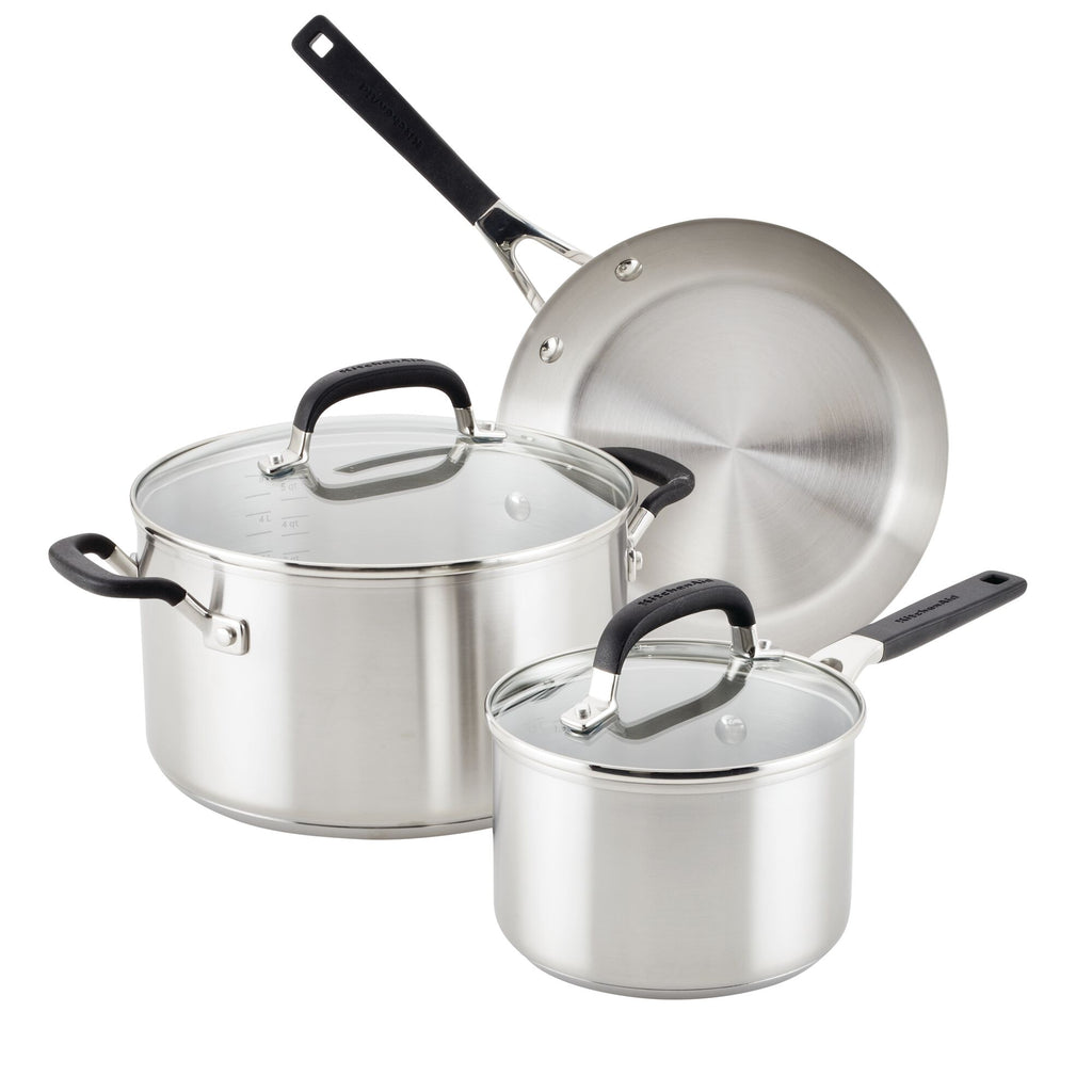10-Piece Stainless Steel Cookware Set – PotsandPans