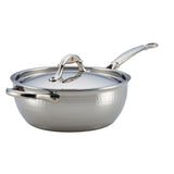 Symphonia Prima 4-Quart Chef Pan with Lid and Helper Handle