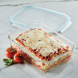 Airtight-Leakproof Borosilicate Glass Rectangle Baker with Lid