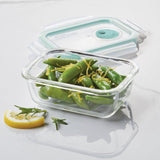 Vent Lid Glass 4-Piece 13-Oz. Food Storage Container Set