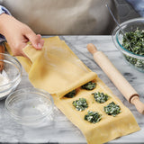 12-Imprint Ravioli Press with Mini Rolling Pin