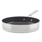 Stainless Steel 3-Ply Base 10.25-Inch Nonstick Round Grill Pan