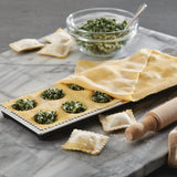 12-Imprint Ravioli Press with Mini Rolling Pin