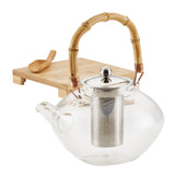 34-Ounce Hand Blown Glass Teapot
