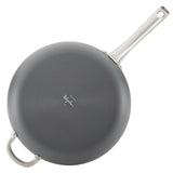 Hard Anodized 12-Inch Nonstick Deep Frying Pan with Helper Handle