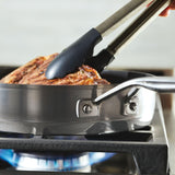 Stainless Steel 3-Ply Base 10.25-Inch Nonstick Round Grill Pan