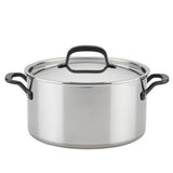 Stainless Steel 5-Ply Clad 8-Quart Stockpot with Lid
