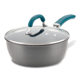 Create Delicious 3-Quart Hard Anodized Nonstick Induction Covered Saucier