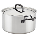 Stainless Steel 5-Ply Clad 8-Quart Stockpot with Lid