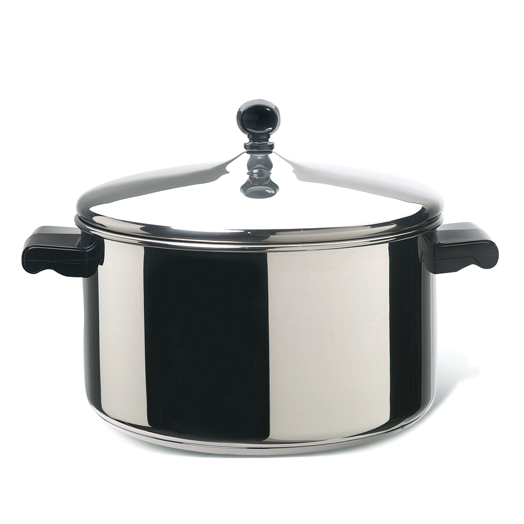 Classic Stainless Steel 6Quart Covered Stockpot PotsandPans