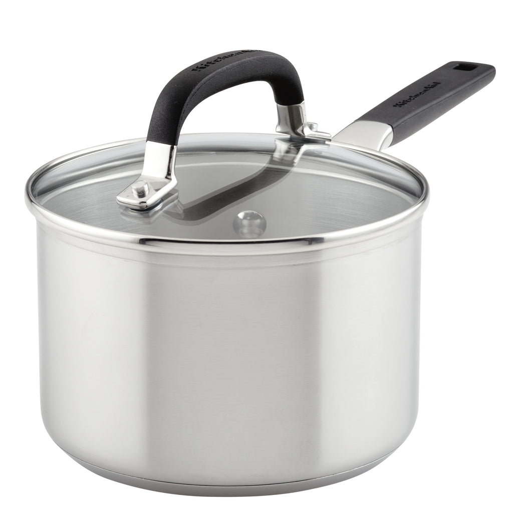 Cook N Home 3 Quart Stainless Steel Saucepan Sauce Pot with Lid ,Stay Cool  Handle, silver, 3 quart - Fry's Food Stores